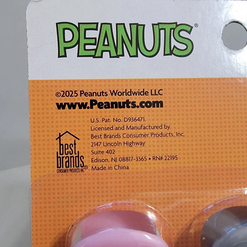 PEANUTS Snoopy Woodstock‎ 6 Pack Magnetic Bag Clips Pink Pumpkins Halloween